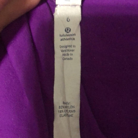 Lululemon leggings medium waist size 6 magenta - Picture 3 of 5